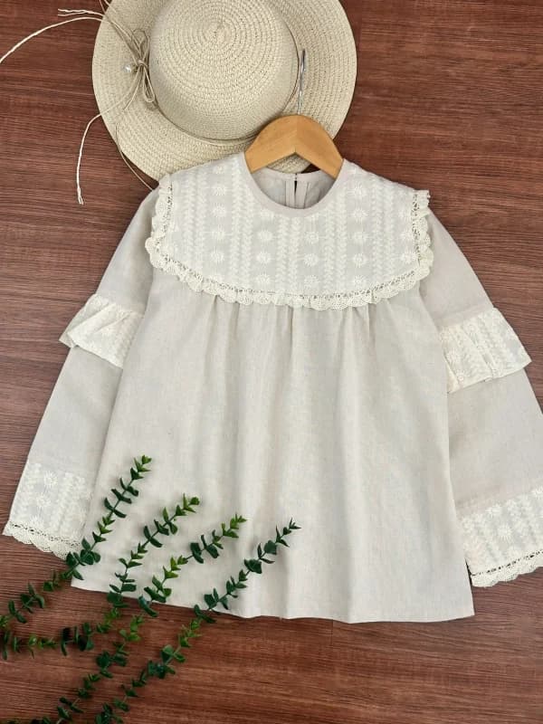 شومیز دانتل دار نوجوان