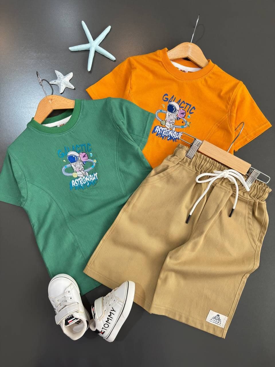 تیشرت شلوارک فضانورد شلوارک کتان کد 1249