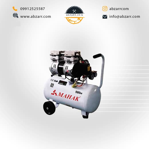 کمپرسور ۲۵ لیتری بدون روغن محک مدل HSU550-25L (( اقساط یک ساله ))