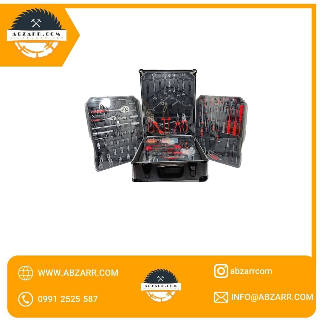 جعبه ابزار سامسونتی چرخ دار 187 پارچه کامل سویس تولز (( اقساط یک ساله ))