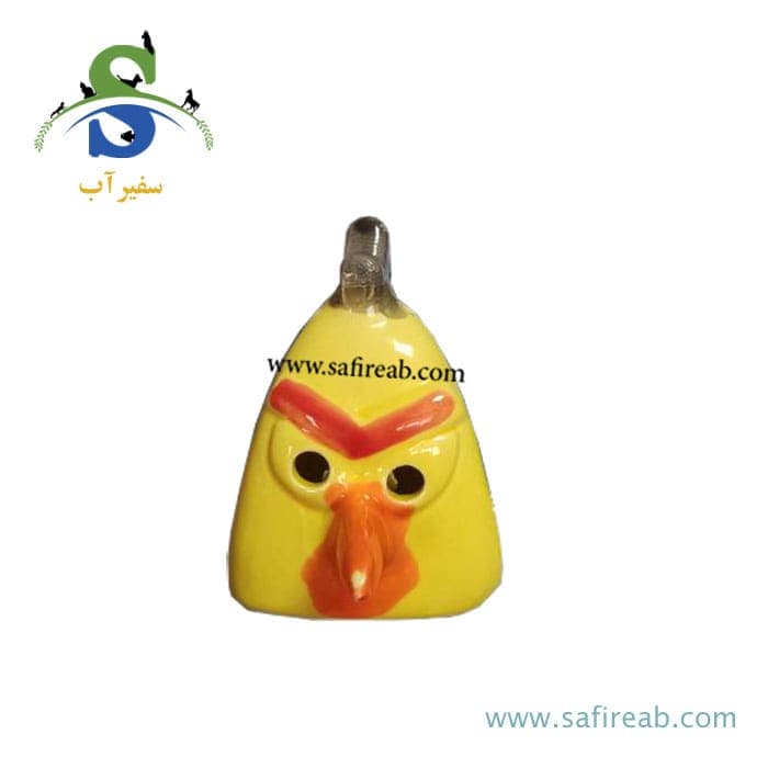 دکوری آکواریوم طرح انگیری برد پرنده زرد