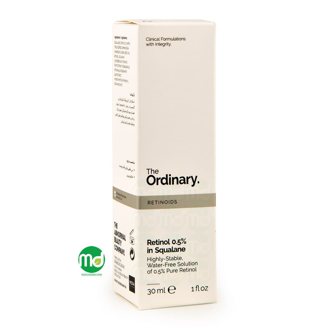 سرم رتینول 0.5% اوردینری مناسب انواع پوست 30 میل