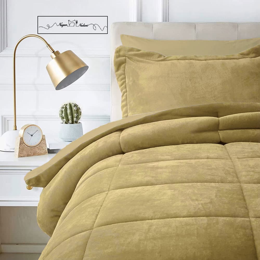 روتختی مینیمال کتان مخمل طرح مربع کرم تیره کد 102300