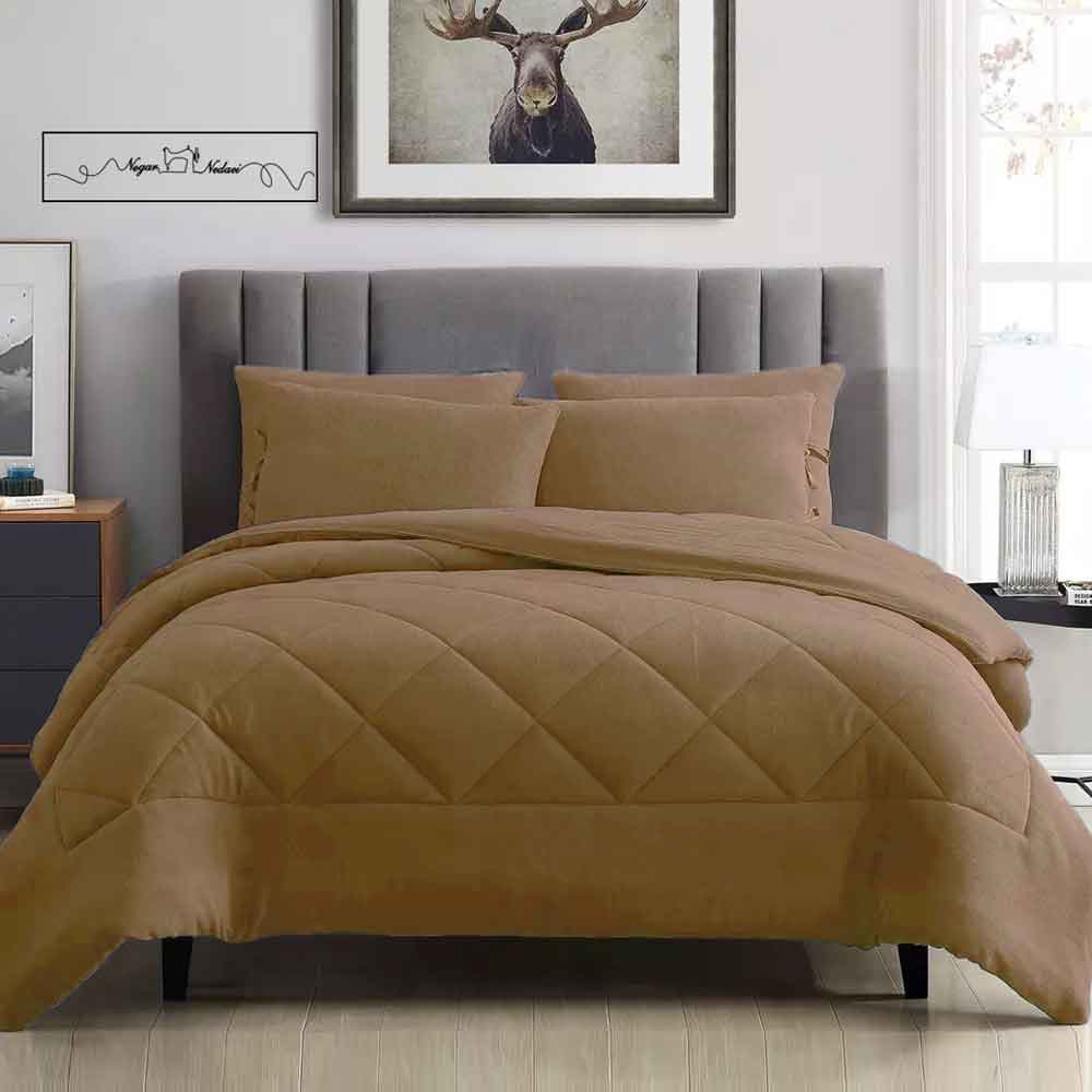 روتختی مینیمال کتان مخمل طرح لوزی نسکافه ای کد101600