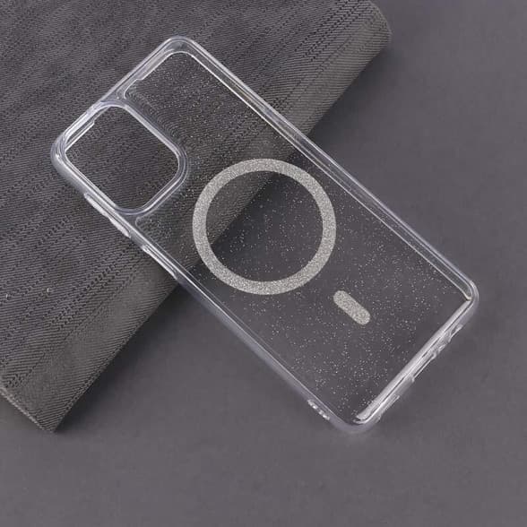 قاب شفاف اکلیلی Samsung A12 / M12 طرح مگ سیف
