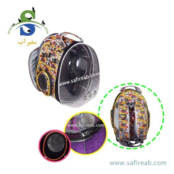 کیف حمل فضایی جلو شفاف پشت ساده مدل Shine-S سگ و گربه و جوندگان دنیل