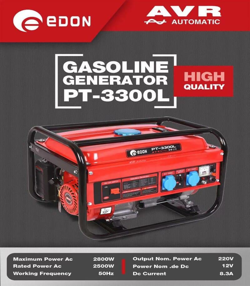 موتور برق 3300 وات هندلی ادون edon مدل PT 3300