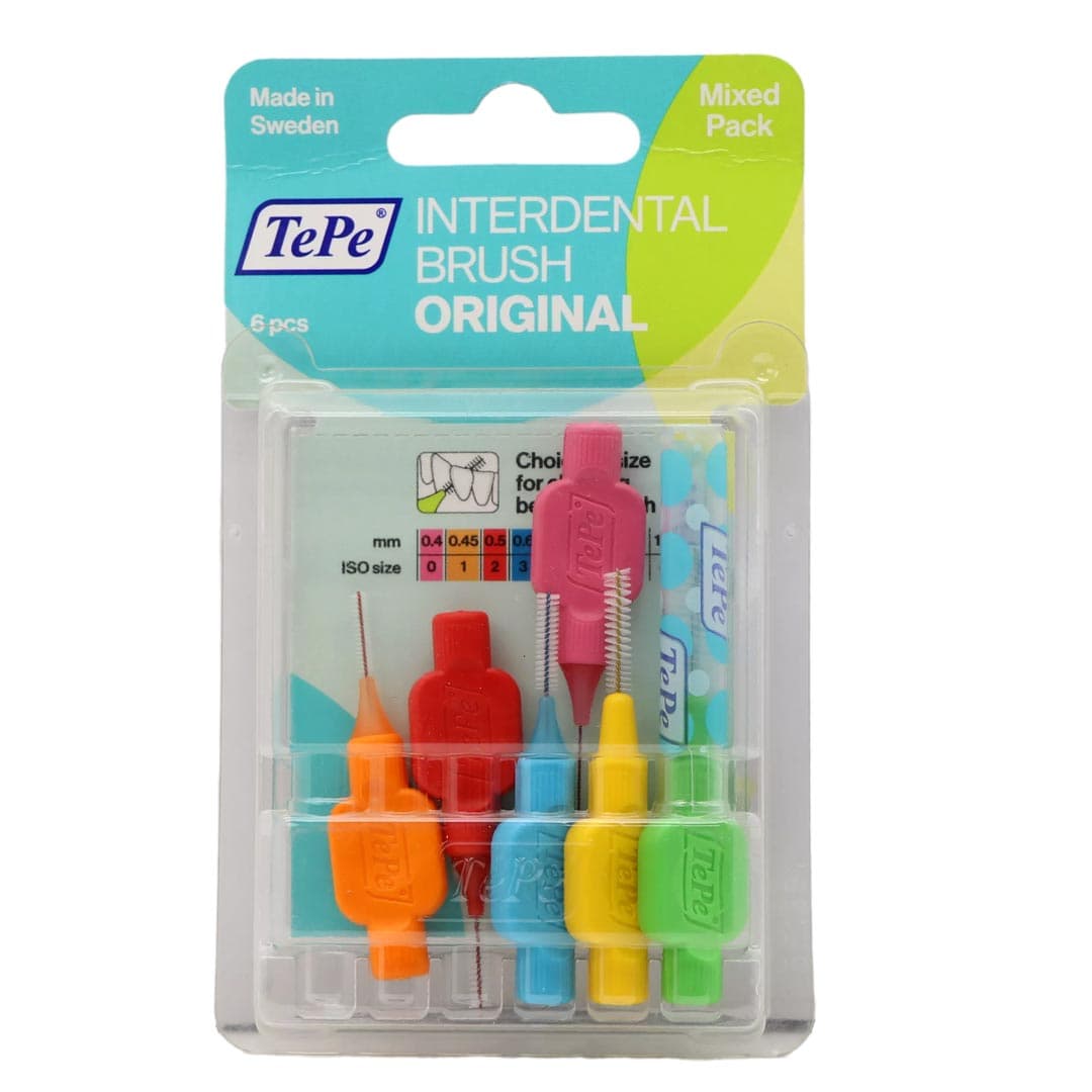 مسواک بین دندانی آی دی اورجینال سایز میکس 6 عددی تپه