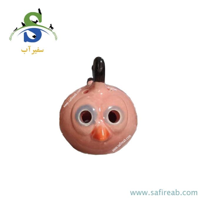 دکوری آکواریوم طرح انگیری برد پرنده صورتی