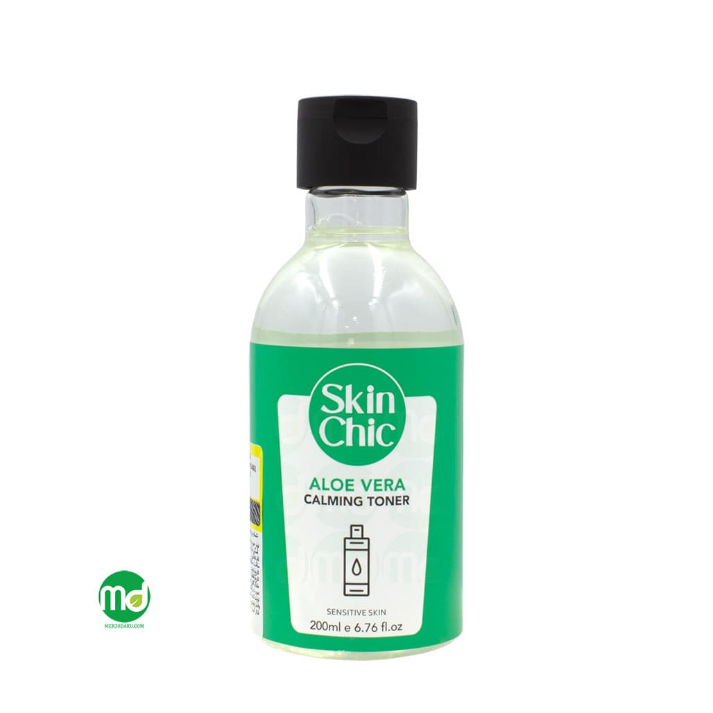 تونر التیام بخش صورت آلوئه ورا مناسب پوست حساس Skin Chic