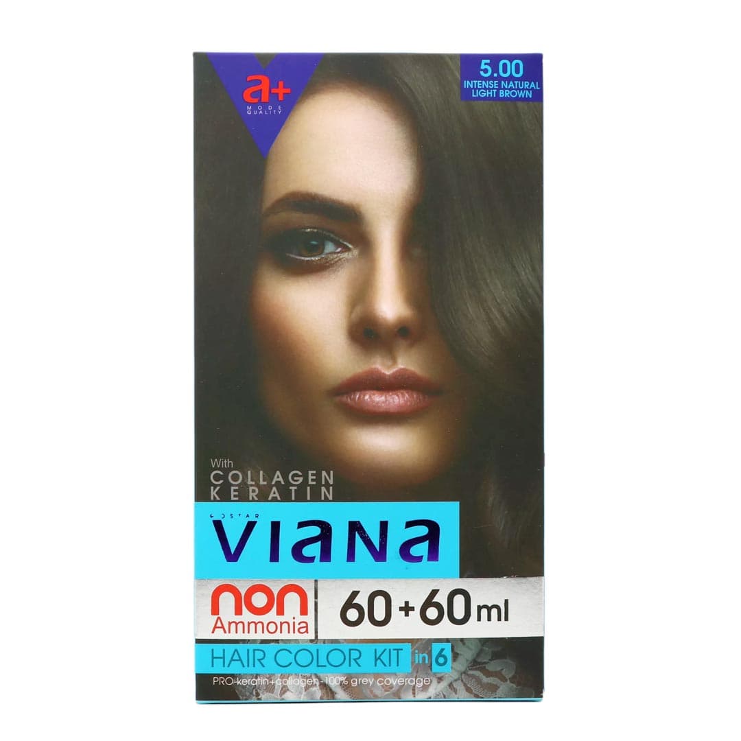 کیت رنگ موی قهوه ای طبیعی روشن قوی 300 میل ویانا