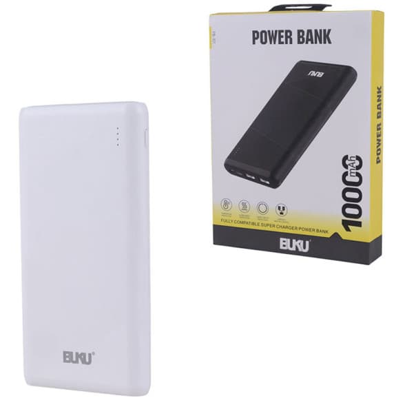 پاوربانک BUKU ظرفیت 10000 فست شارژ 12W مدل PB-101