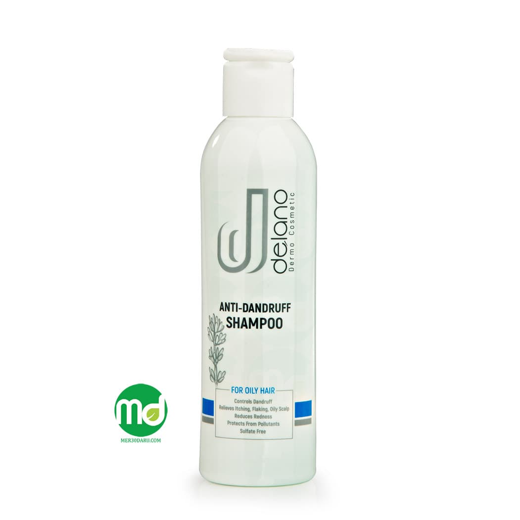 شامپو ضد شوره موی چرب دلانو فاقد سولفات