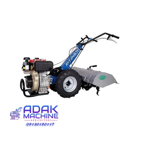 تراکتور دوچرخ آیدین AYDIN822 دیزلی با موتور 7 اسب بخار | شخمزن و دروگر