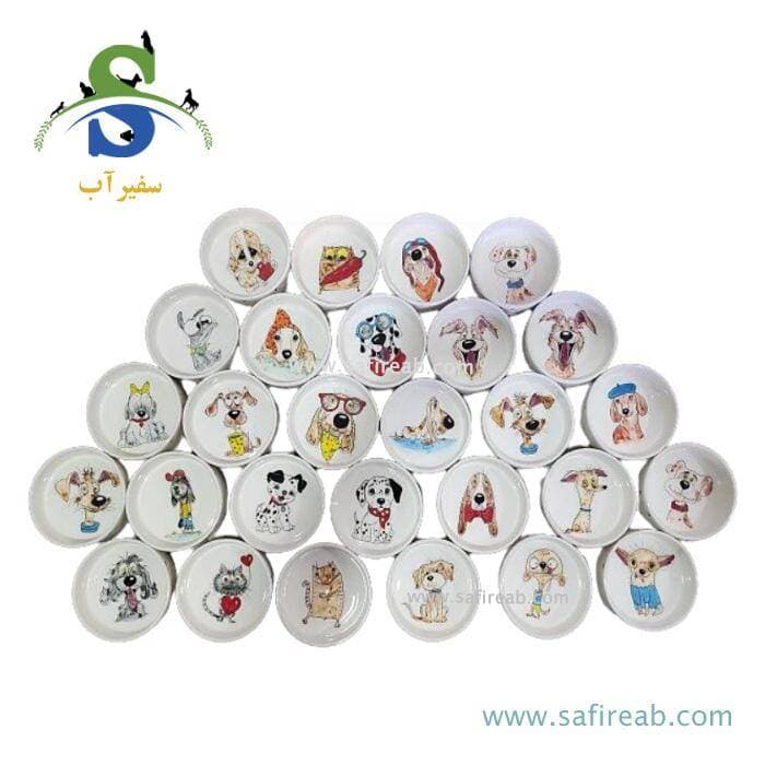 ظرف سرامیکی سگ و گربه چانگ لیر
