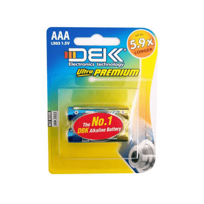 باتری نیم قلمی دی بی کی DBK LR03 Ultra premium