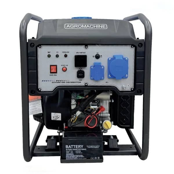 موتور برق بنزینی اینورتری 6.5 کیلووات استارتی اگرو ریموت دار مدل AG8000IOE-R