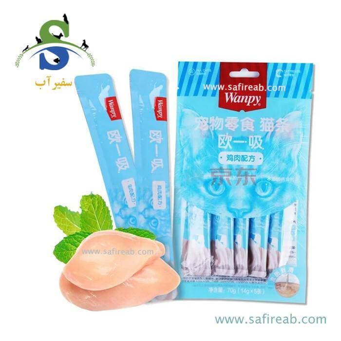 بستنی گربه ونپی با طعم مرغ (۱ عددی و پک ۵ عددی)