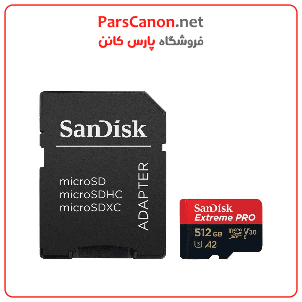 کارت حافظه سن دیسک میکرو اس دی SanDisk 512GB Extreme PRO UHS-I SDXC Memory Card