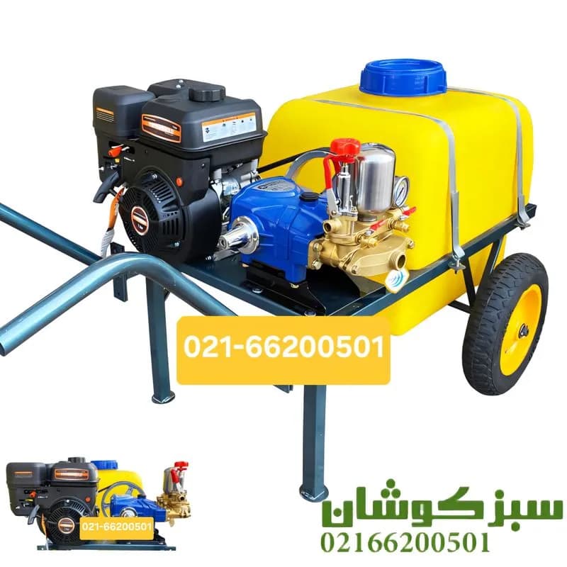 سمپاش فرغونی 100 لیتری یاماها 6.5 اسب و پمپ 45 بار یاماها
