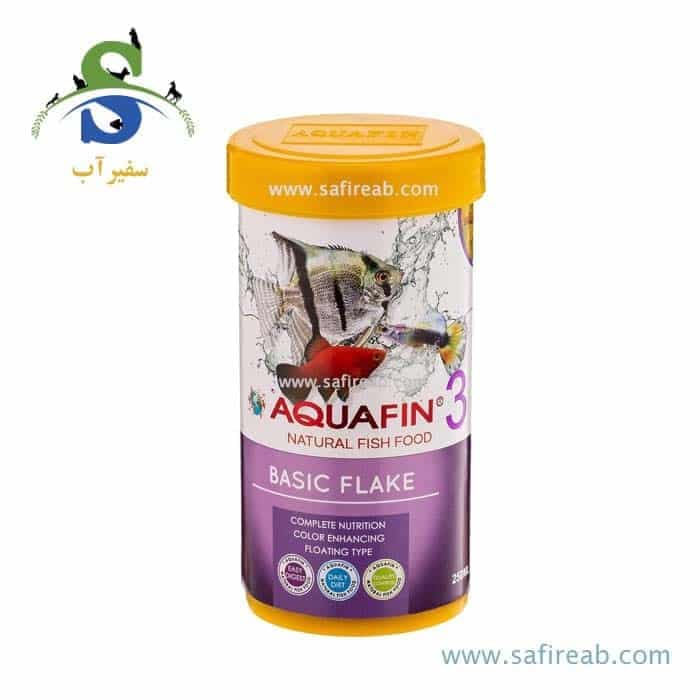 غذای پولکی عمومی ماهیان آب شیرین بیسیک فود ۳ آکوافین