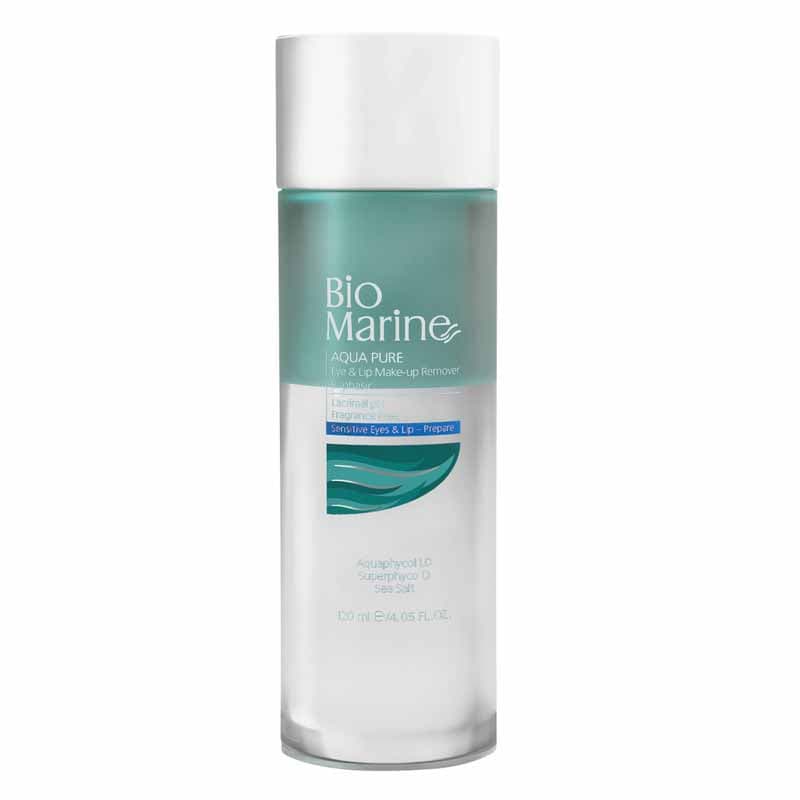 محلول پاک کننده آرایش چشم و لب دوفازی حاوی عصاره جلبک دریایی ـ بایو مارین
