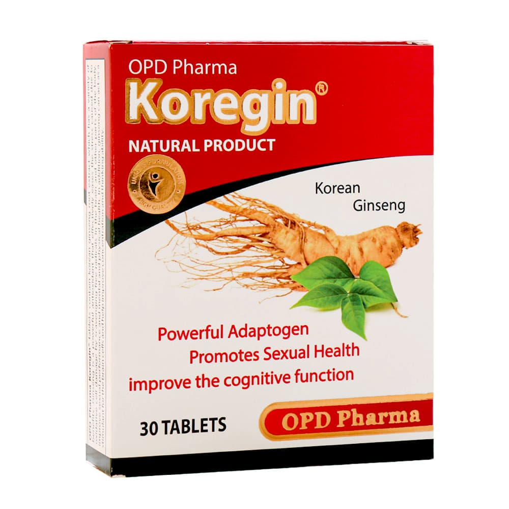 قرص کورجین 30 عددی جینسینگ کره ای او پی دی فارما