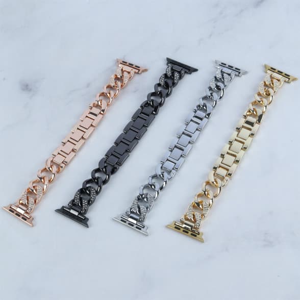 بند استیل طرح دار اپل واچ Guoi سایز 42-49 mm