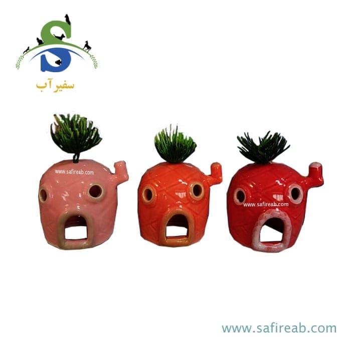 دکوری آکواریوم طرح آناناس