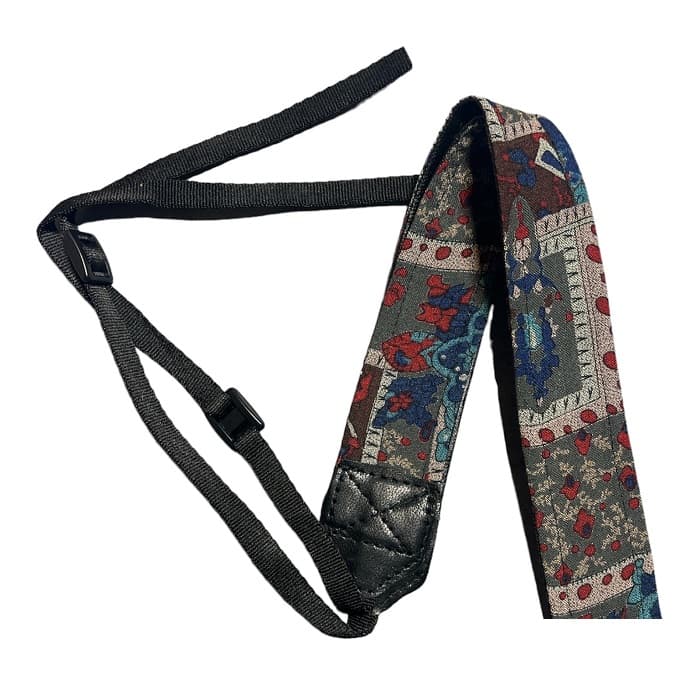 بند دوربین طرح گل آّبی-Blue flower design camera strap