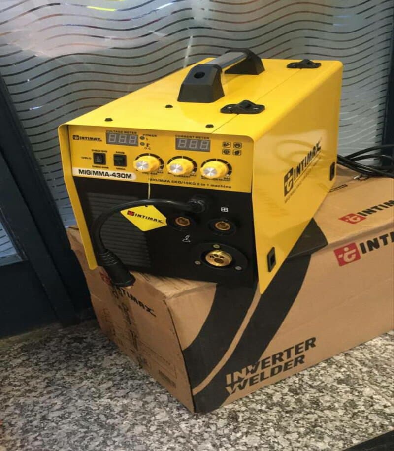 دستگاه جوش اینورتر 430 آمپر CO2 اینتیمکس با مانومتر و گرمکن مدل MMA 430M