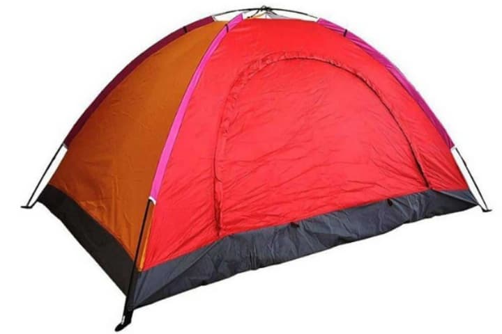 چادر مسافرتی عصایی 2 نفره کمپینگ . چادر میله ای کمپ کوهنوردی دو نفره جنس ضخیم درجه یک