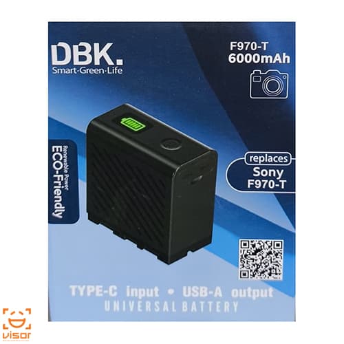باطری دوربین دی بی کی مدل DBK F970-T 6000mAh