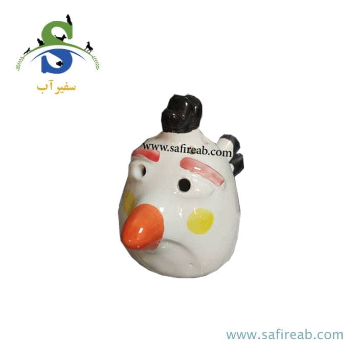 دکوری آکواریوم طرح انگیری برد پرنده سفید