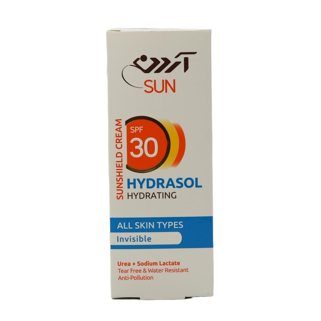 کرم ضد آفتاب اس پی اف-30 مناسب انواع پوست بی رنگ 50 گرم آردن