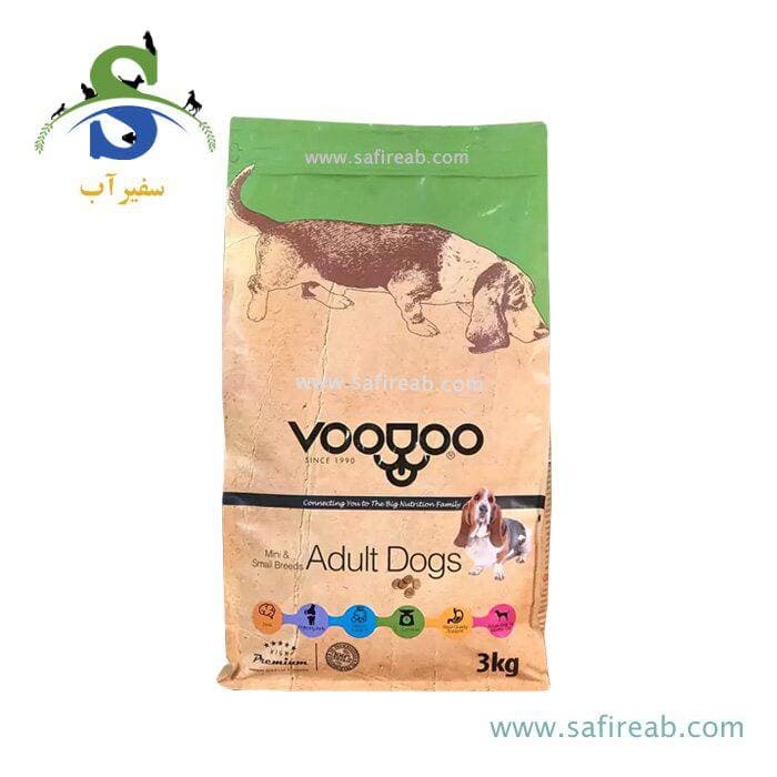 غذای خشک سگ بالغ نژاد متوسط و بزرگ وودو برای بالای ۱۲ ماه (۳ ، ۱۰ کیلوگرم)