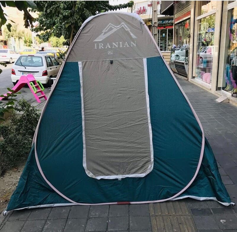 چادر مسافرتی 6 نفره جنس برنو با کف ضخیم و زیپ بزرگ و کیف ضخیم و همرنگ