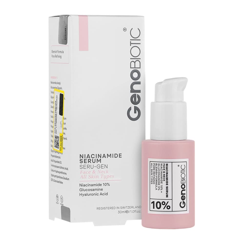 سرم نیاسینامید صورت و گردن انواع پوست 30 میل ـ ژنوبایوتیک