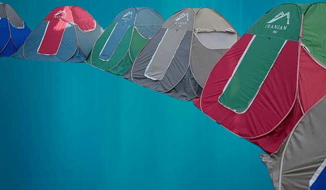چادر مسافرتی 12 نفره ارتفاع بلند جنس برنو درجه یک ضخیم دوازده نفره