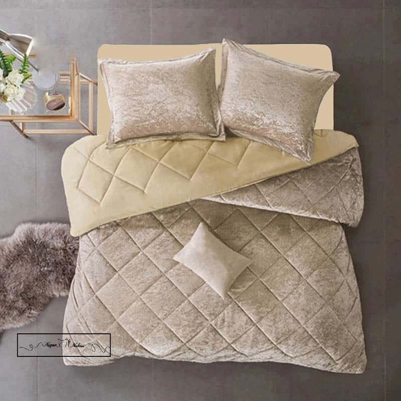 روتختی مینیمال مخمل طرح لوزی استخوانی 108000