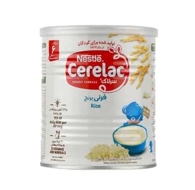 سرلاک فرنی برنج به همراه شیر نستله - از پایان 6 ماهگی