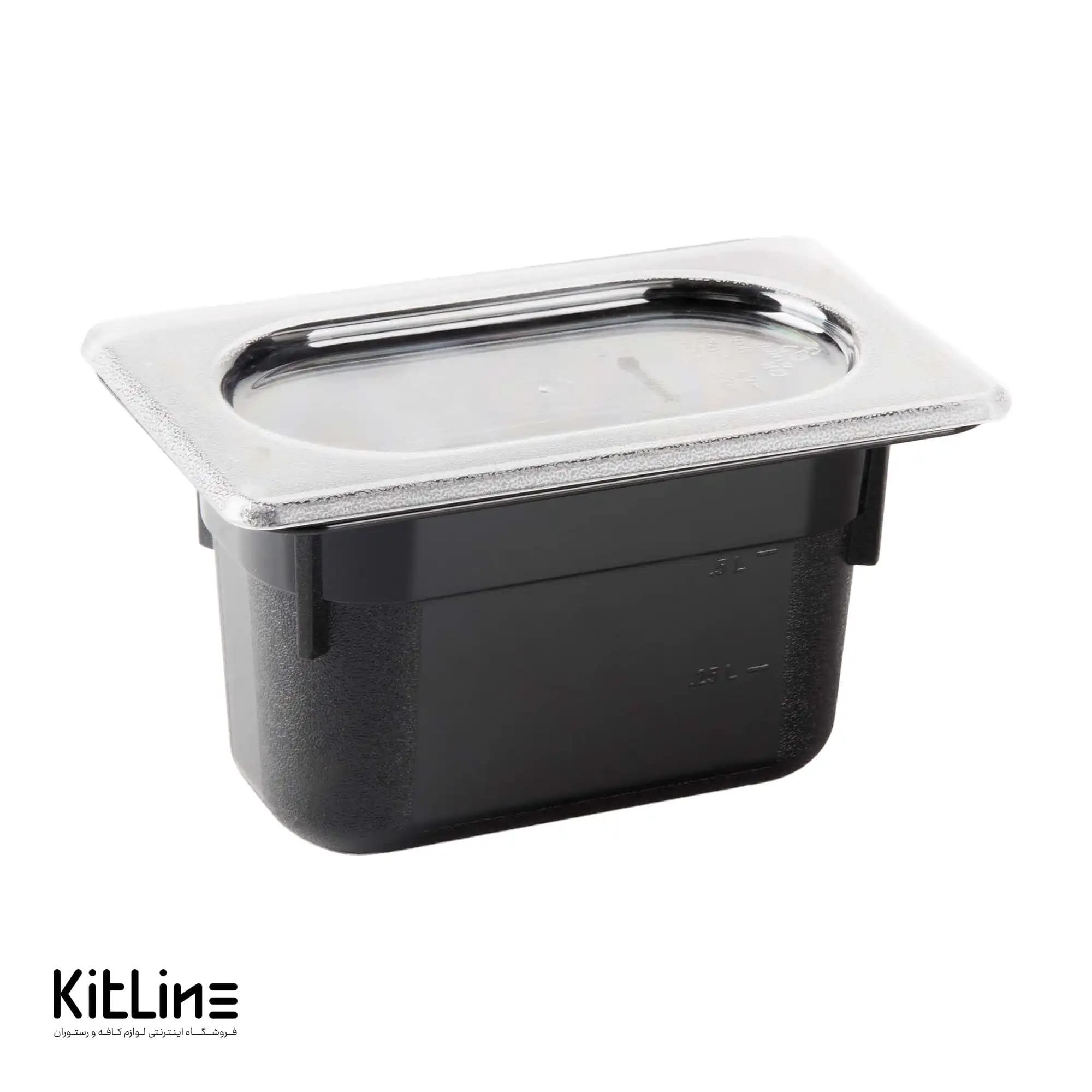 بن ماری ۱/۹ پلی کربنات عمق ۱۰ مشکی به همراه درب