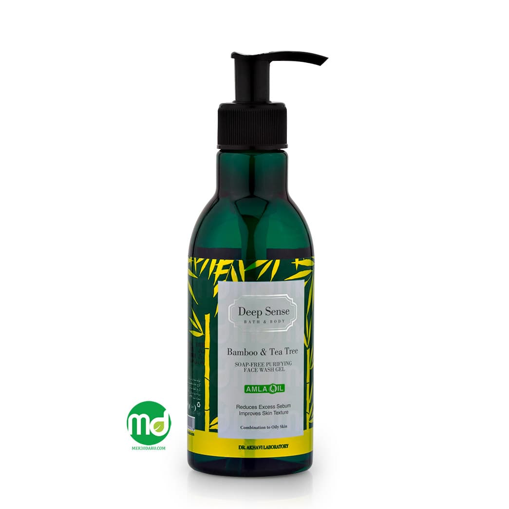 ژل شستشوی صورت دیپ سنس درخت چای مناسب پوست مختلط تا چرب