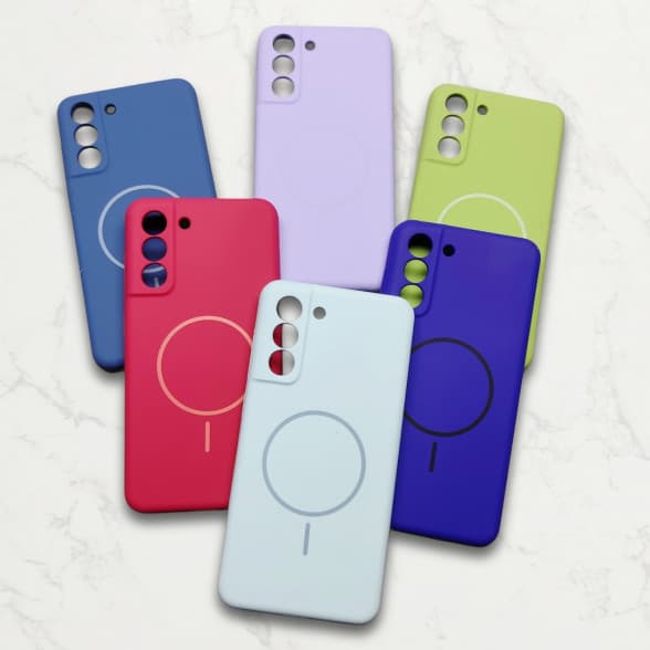 قاب سیلیکونی اورجینال طرح مگ سیف Samsung S21 FE