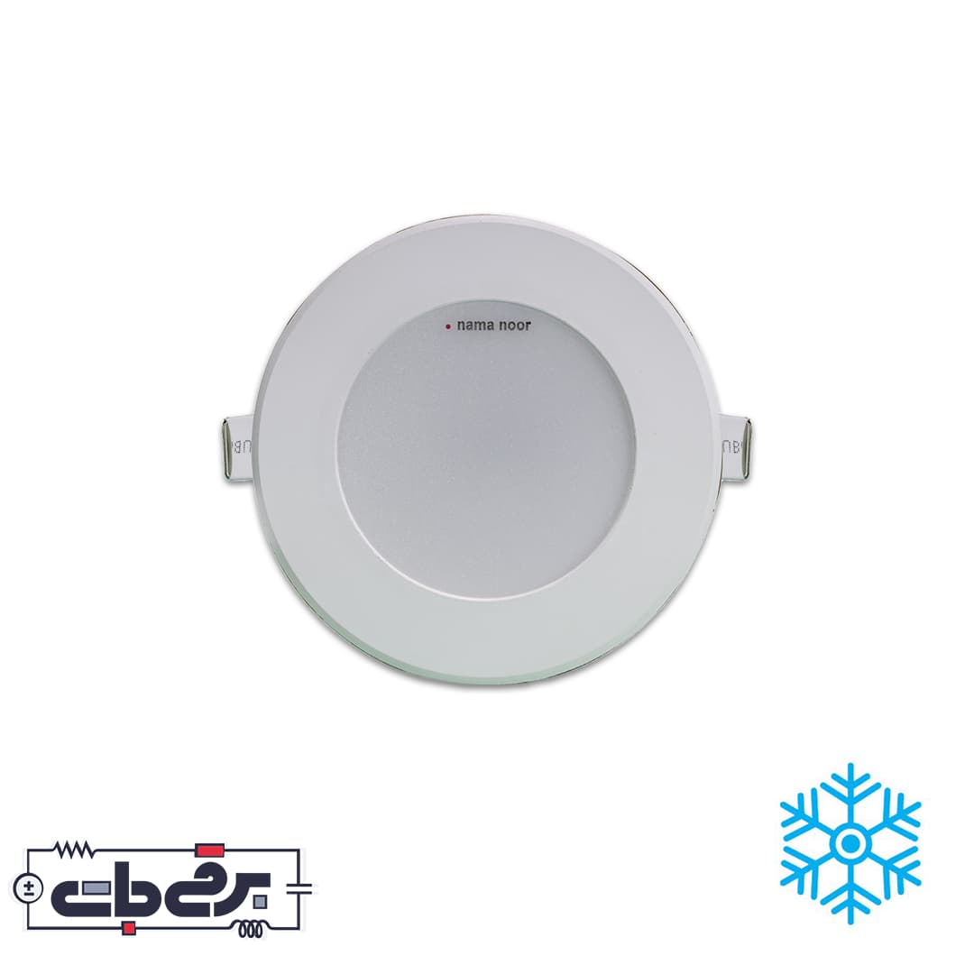 پنل توکار 7 وات مدل ستاره نمانور – صدفی (استاندارد)