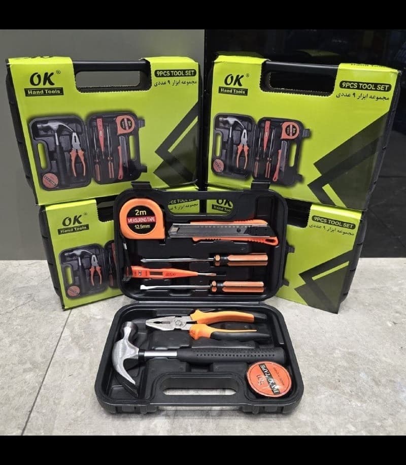 مجموعه ابزار حرفه ای ۹ عددی اوکی مدل OK9