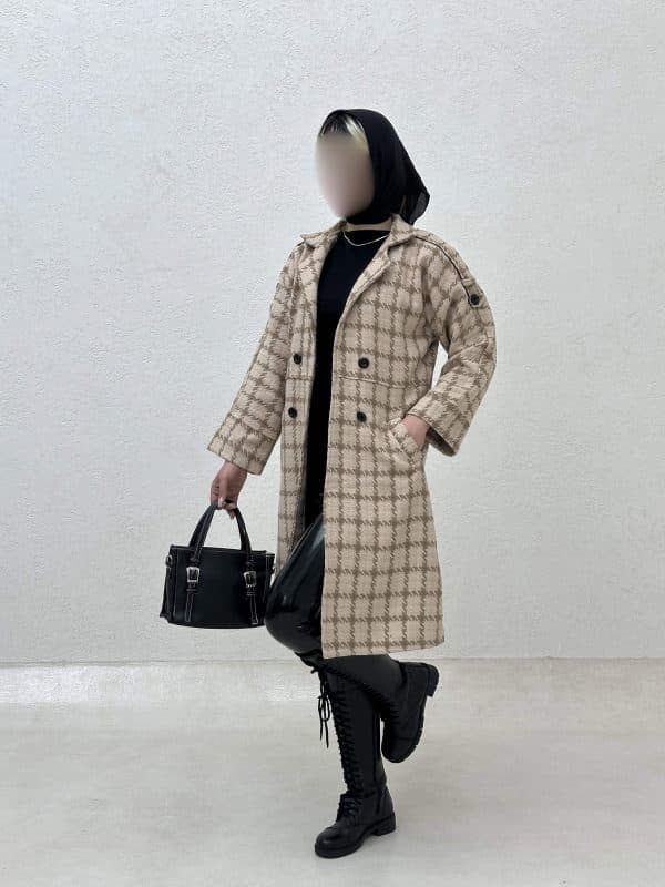 پالتو بلند یقه انگلیسی