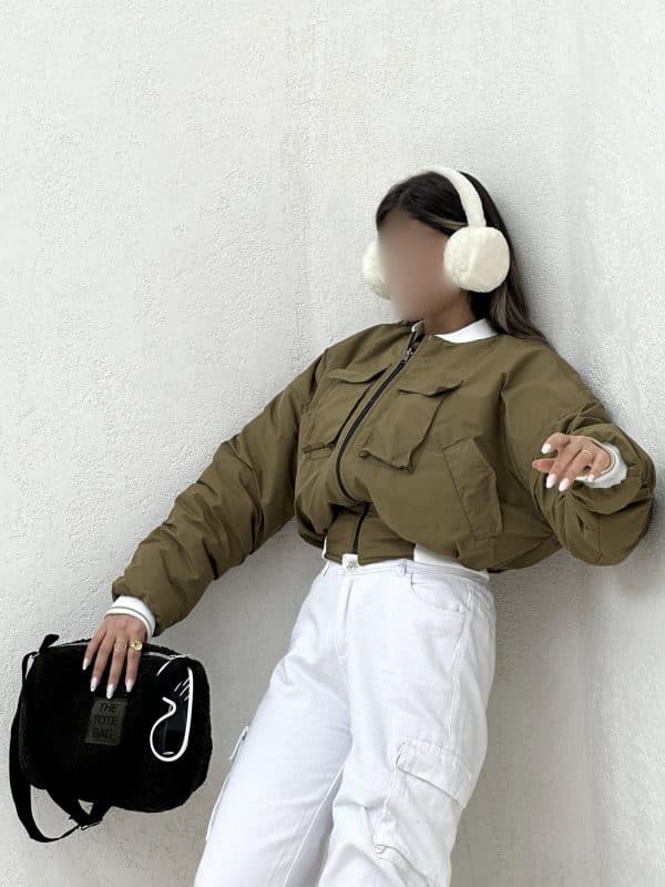 کاپشن خلبانی دو رو