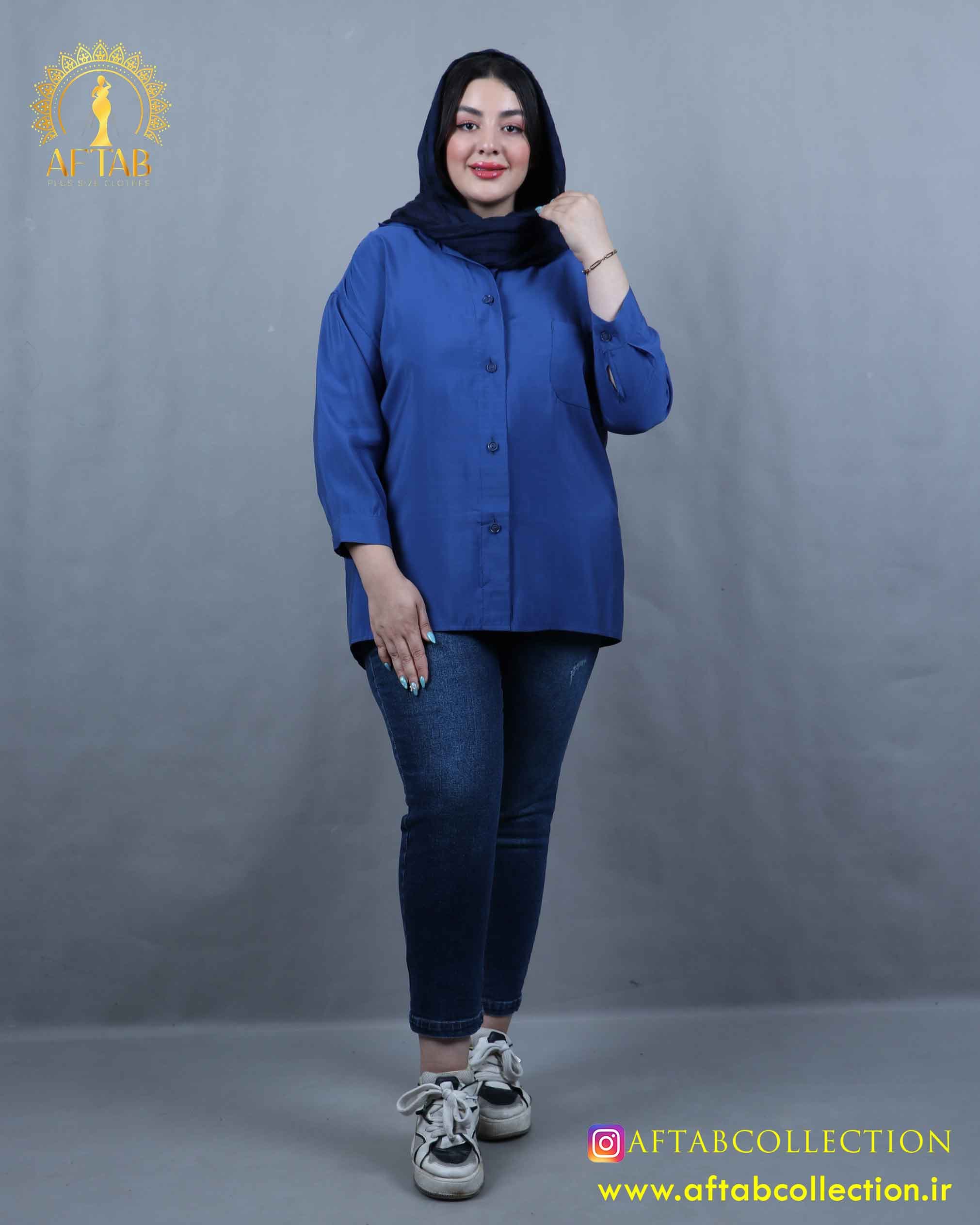 مانتو پری ساده سایزبزرگ 5825