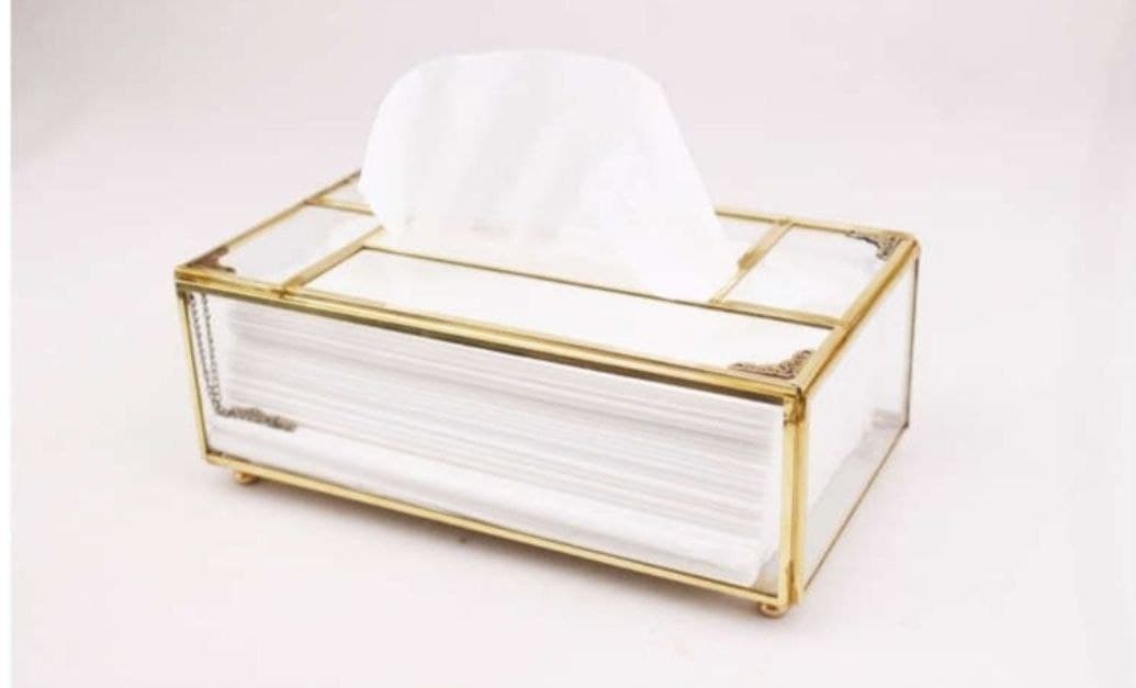 جادستمالی برنجی شیشه ای